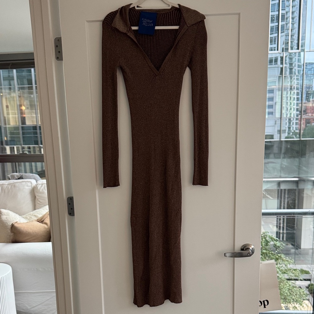 Simon Miller Shiny Metallic Bandage dress